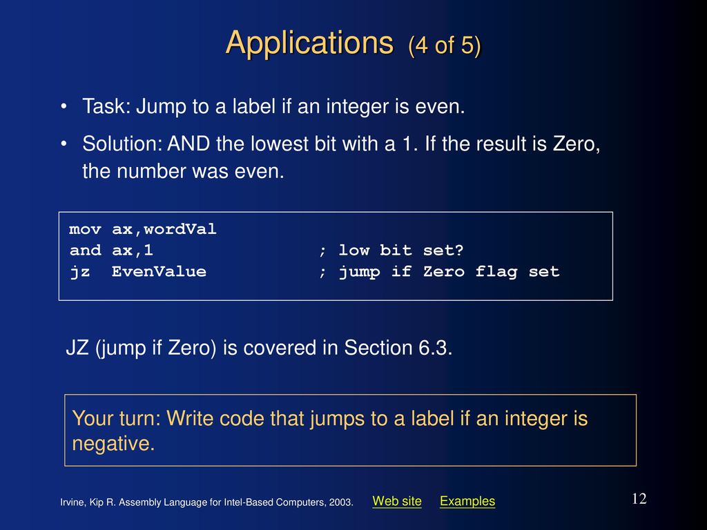 Assembly Language for Intel-Based Computers, 4th Edition